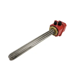 Immersion Heater 600mm 9KW 2.1/4" Thread 1/3Ph IP65 with Thermostat